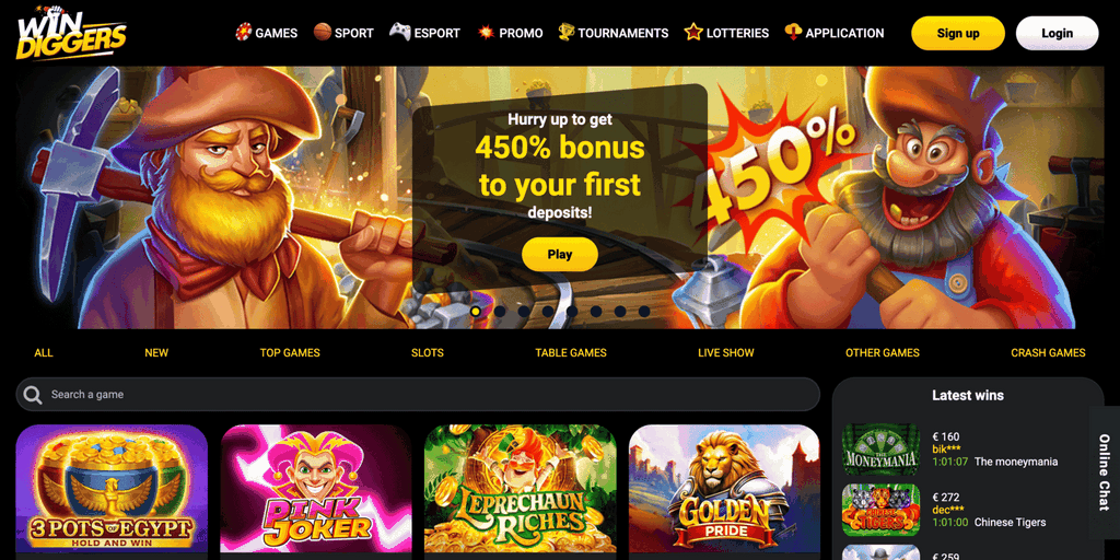 Online Casino Site Experience at Success Diggers Casino